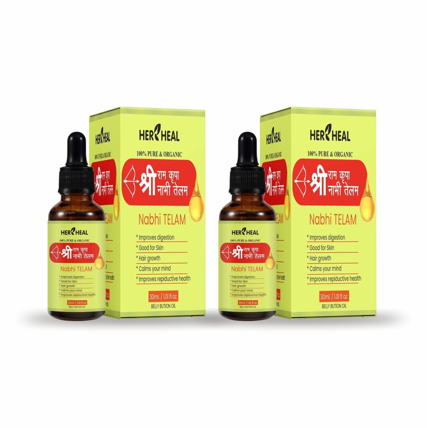 Ayurvedic Ramban Multi Benefit Nabhi Oil [100% Herbal] (Pack Of 2) (B0D989QBBY) Amazon Price History, Amazon Price Tracker