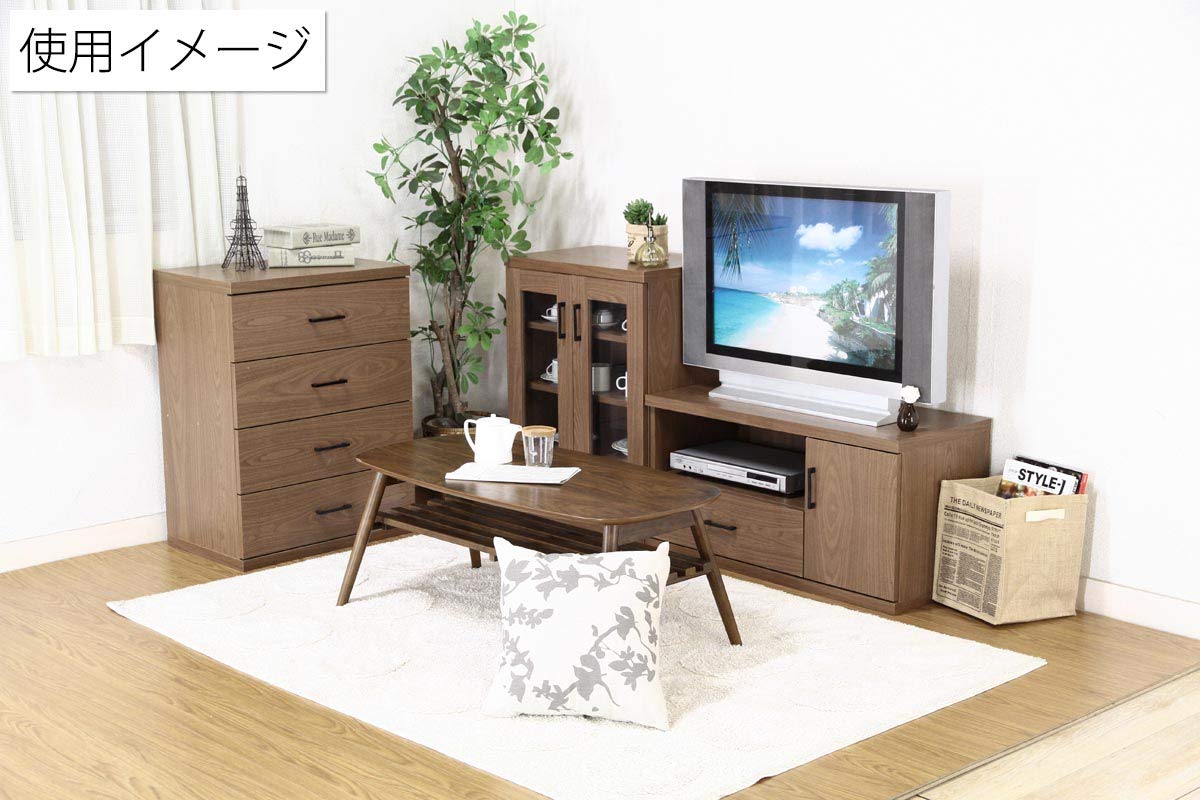 Amazon｜キャビネット ミニ 食器棚 RG (ブラウン：86025)｜食器