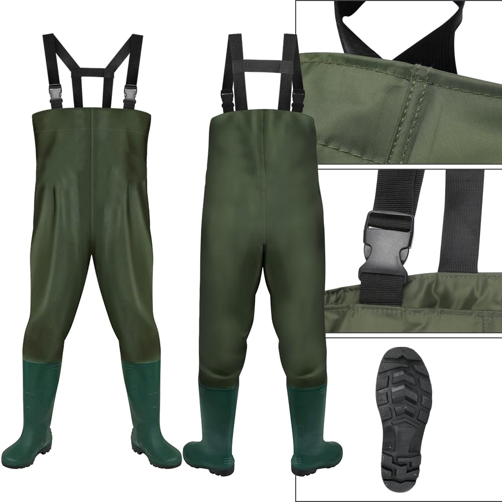 Daromigo Waders homme imperméables PVC 70D néoprène résistant pêche sports nautiques