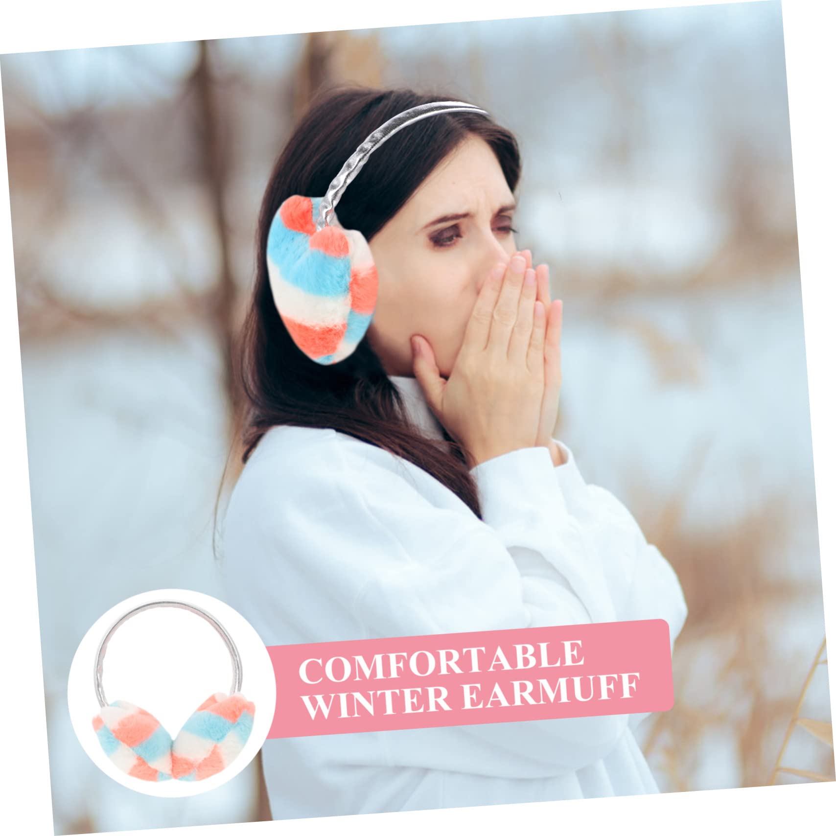 Veemoon Cartoon Shape Winter Earmuffs Love Earmuffs Ear Warmers for Cold Weather