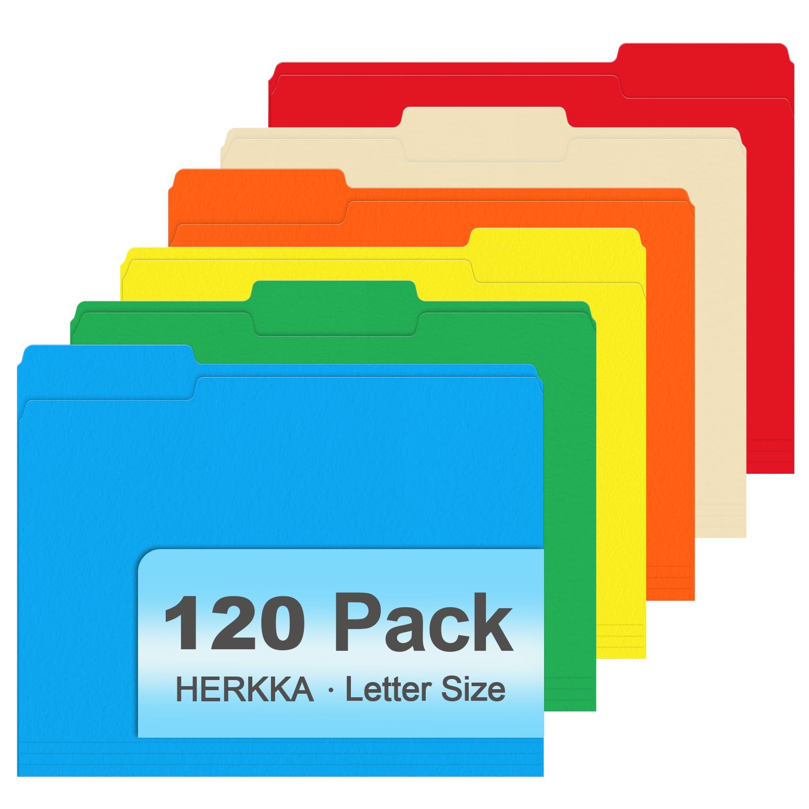HERKKA ファイルフォルダー 1/3カットタブファイルフォルダー オフィス 