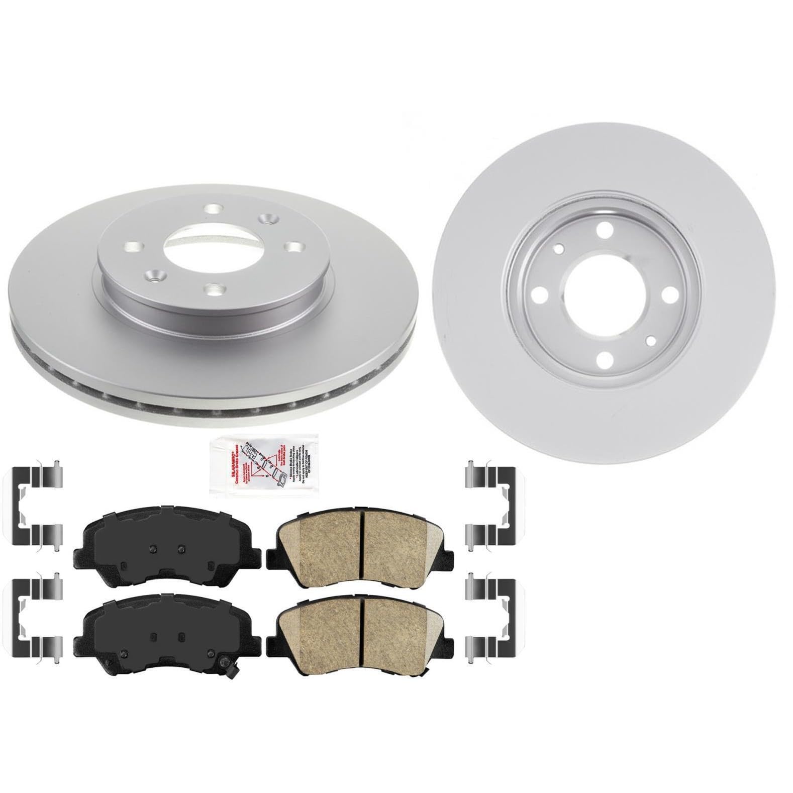 Amazon.com: Eohfsxk Disc And Pad Set Kit Front Left Driver Right 