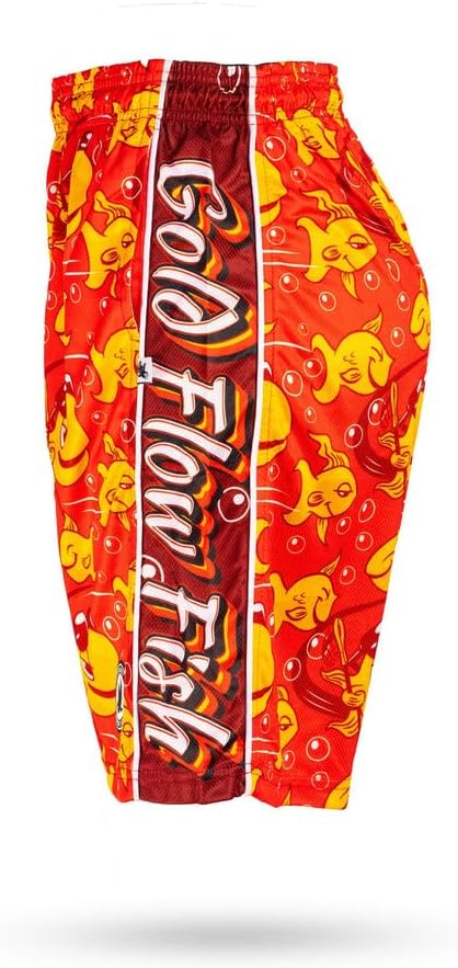 Flow Society Gold Flow Fish Boys Lacrosse Shorts | Boys LAX Shorts | Lacrosse Shorts for Boys | Kids Athletic Shorts for Boys - Image 3