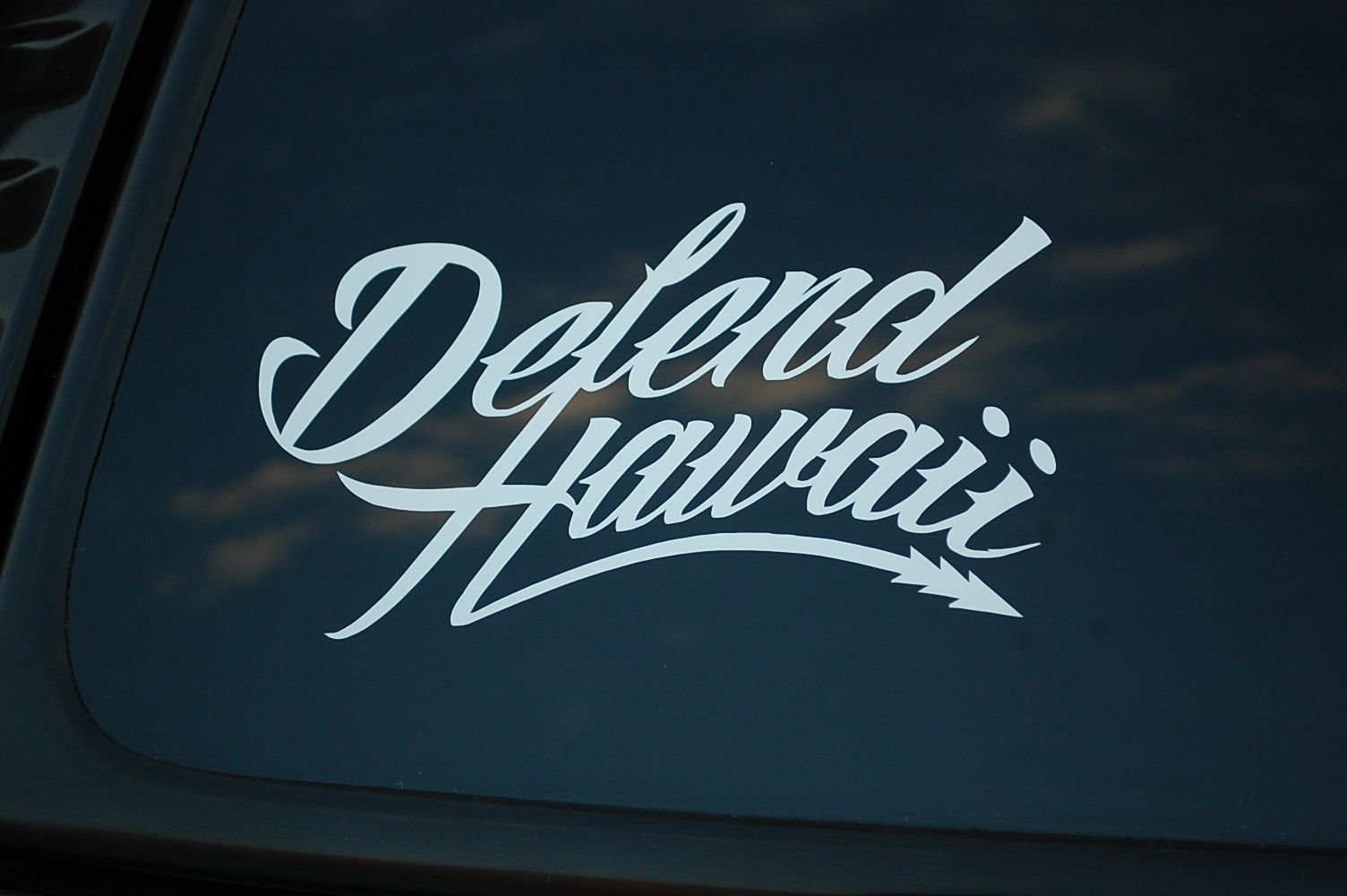 Hawaiian Islands Sticker Vinyl Die Cut Decal Defend Hawaii Aloha Choose Size/Color Surf JDM V292 (8" X 4.5", White)