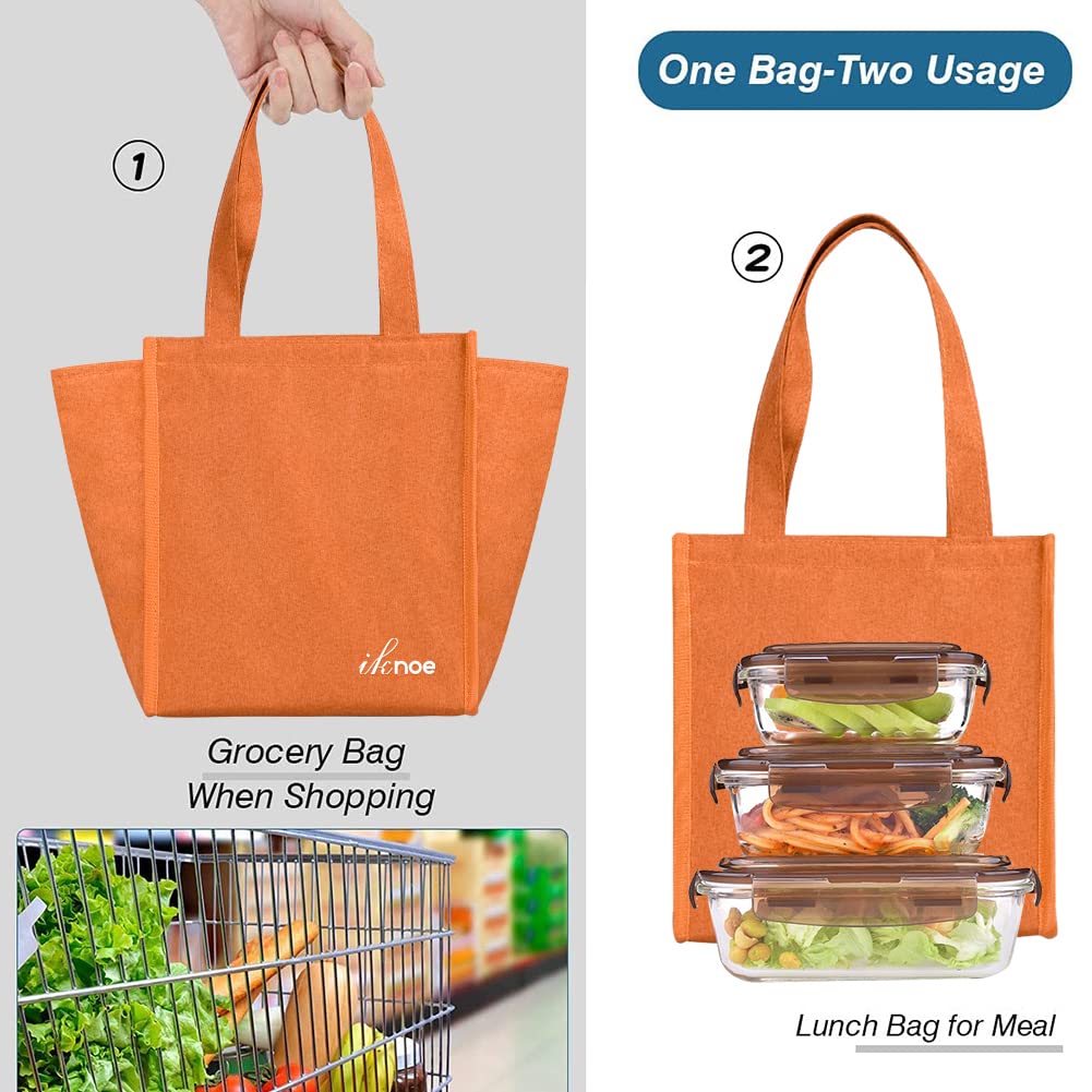 iknoe Lunch Bag Insulated Lunch Bags for Women & Men, 9L Reusable Lunch Tote - Image 3
