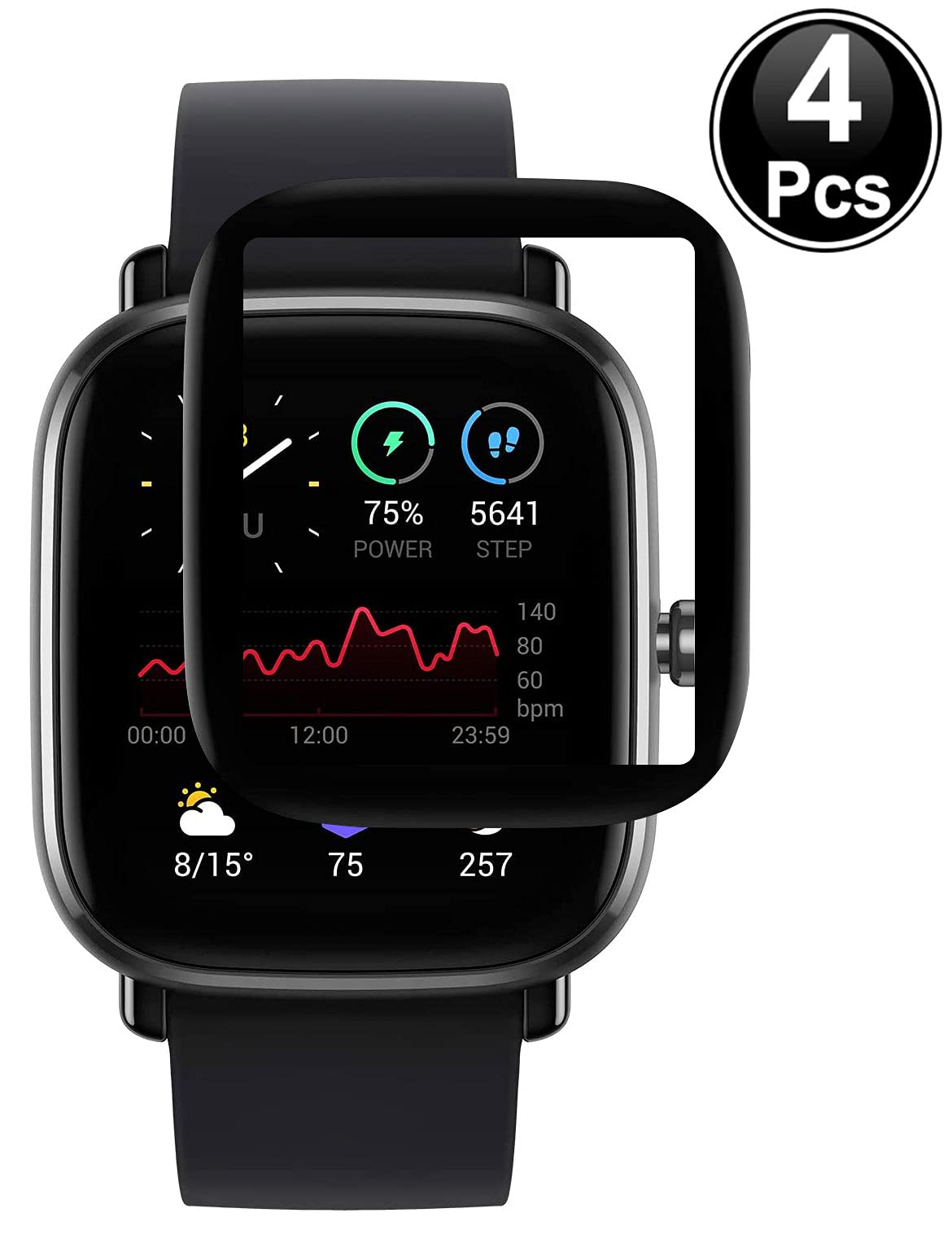 Brifu Film protettivo Compatibile con Huawei Watch Fit Mini, [antigraffio], [senza bolle], [applicazione facile],[Pellicola protettiva morbida],[Copertura completa][4 pezzi