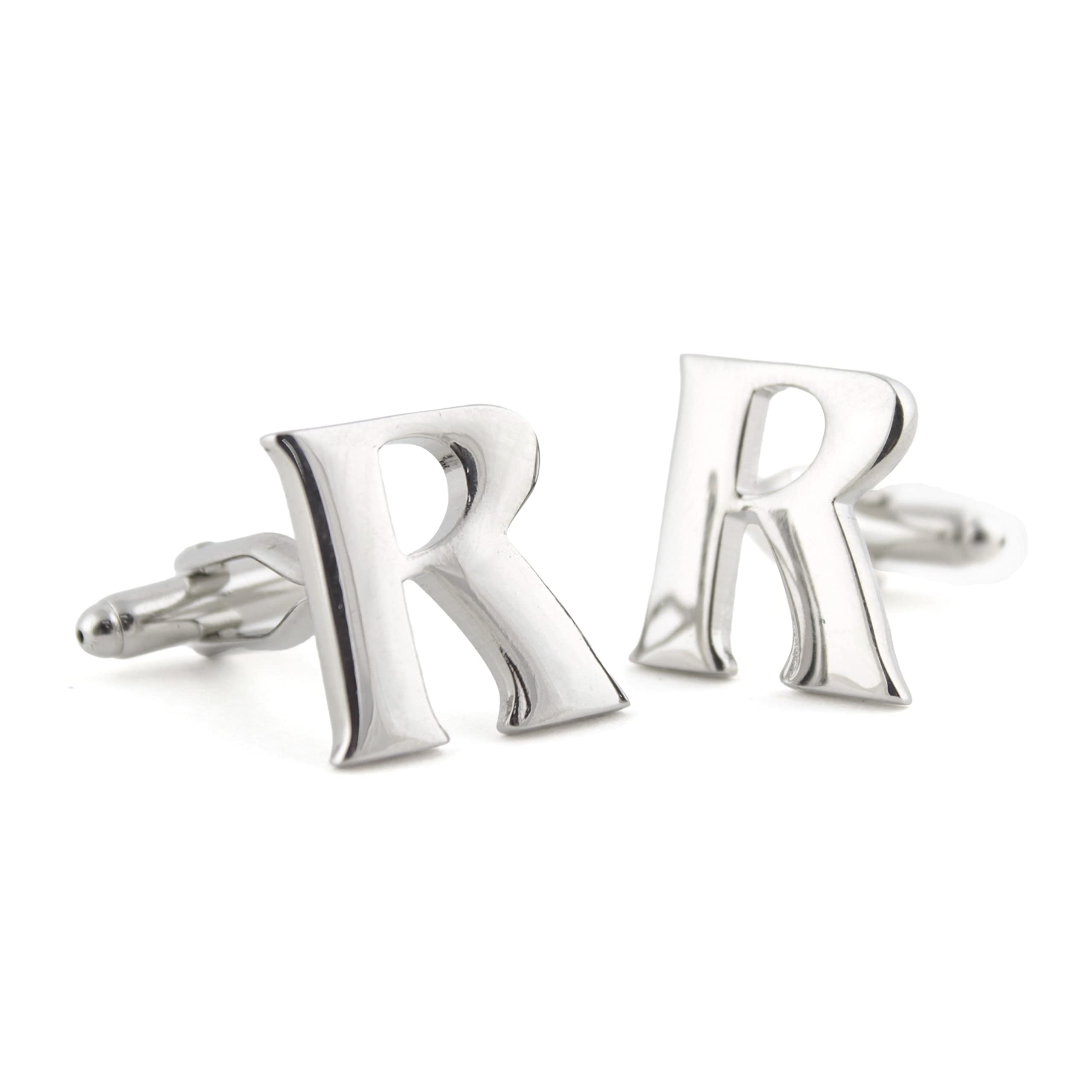 Peluche Silver Coloured Alphabet Cufflink (Letter R) (B0B4DS5V63) Amazon Price History, Amazon Price Tracker