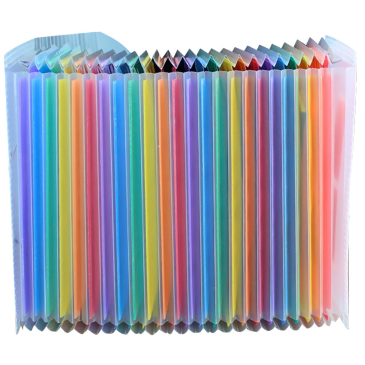 Organizador de Archivos Expandible de Plástico Multicapas Arcoíris | Organizador de Archivos Carta, Carpeta Folio, Carpetas Colores, Clasificador Cierre, Uso Profesional