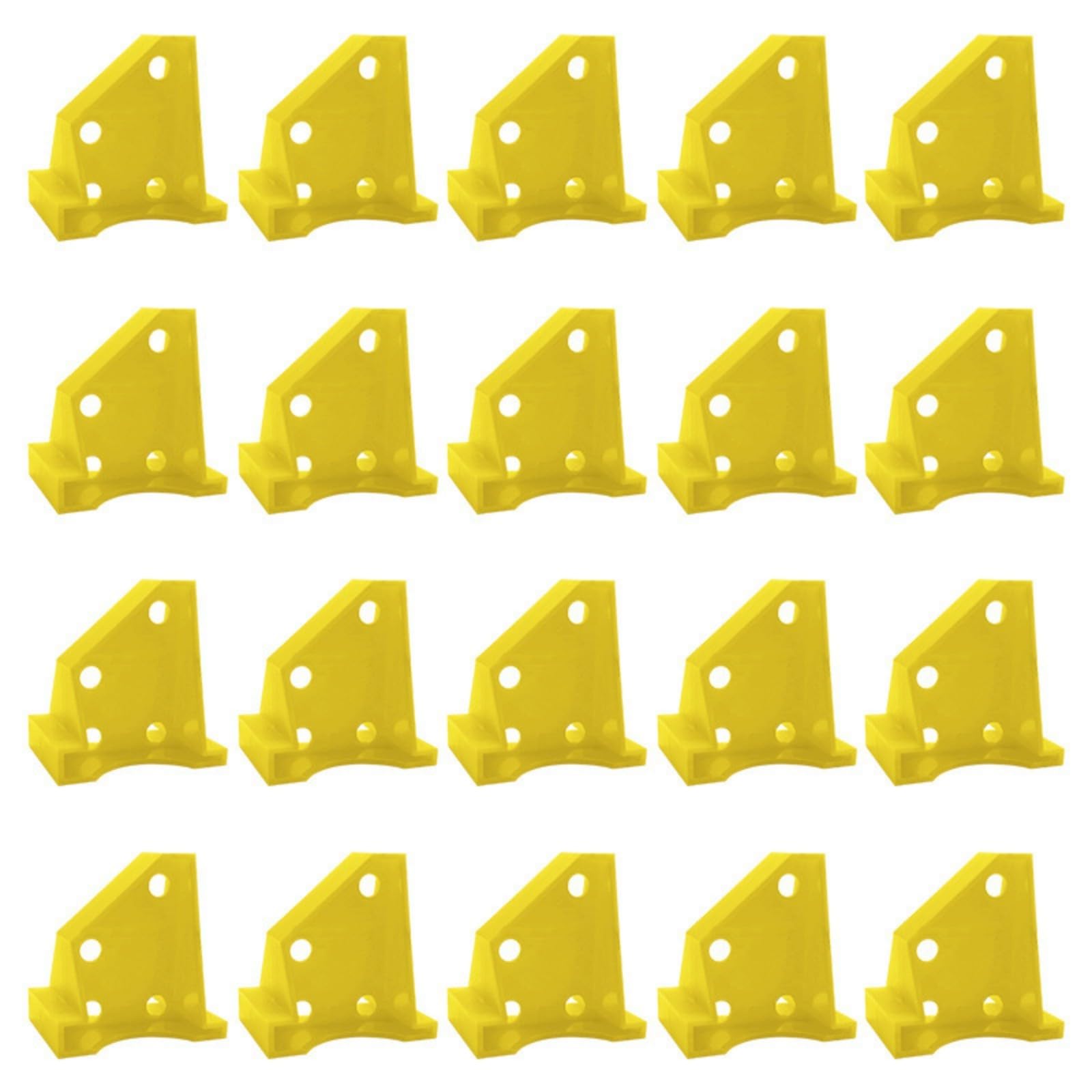 Buxuaaaa Yellow 20 Divisions Excellent Floor Difference Spacers Trilateral Plan Double Size Preferences 1/4 Inch Inch Providing Tight During Installation Compatible For Lvt Flooring Royal Spacers