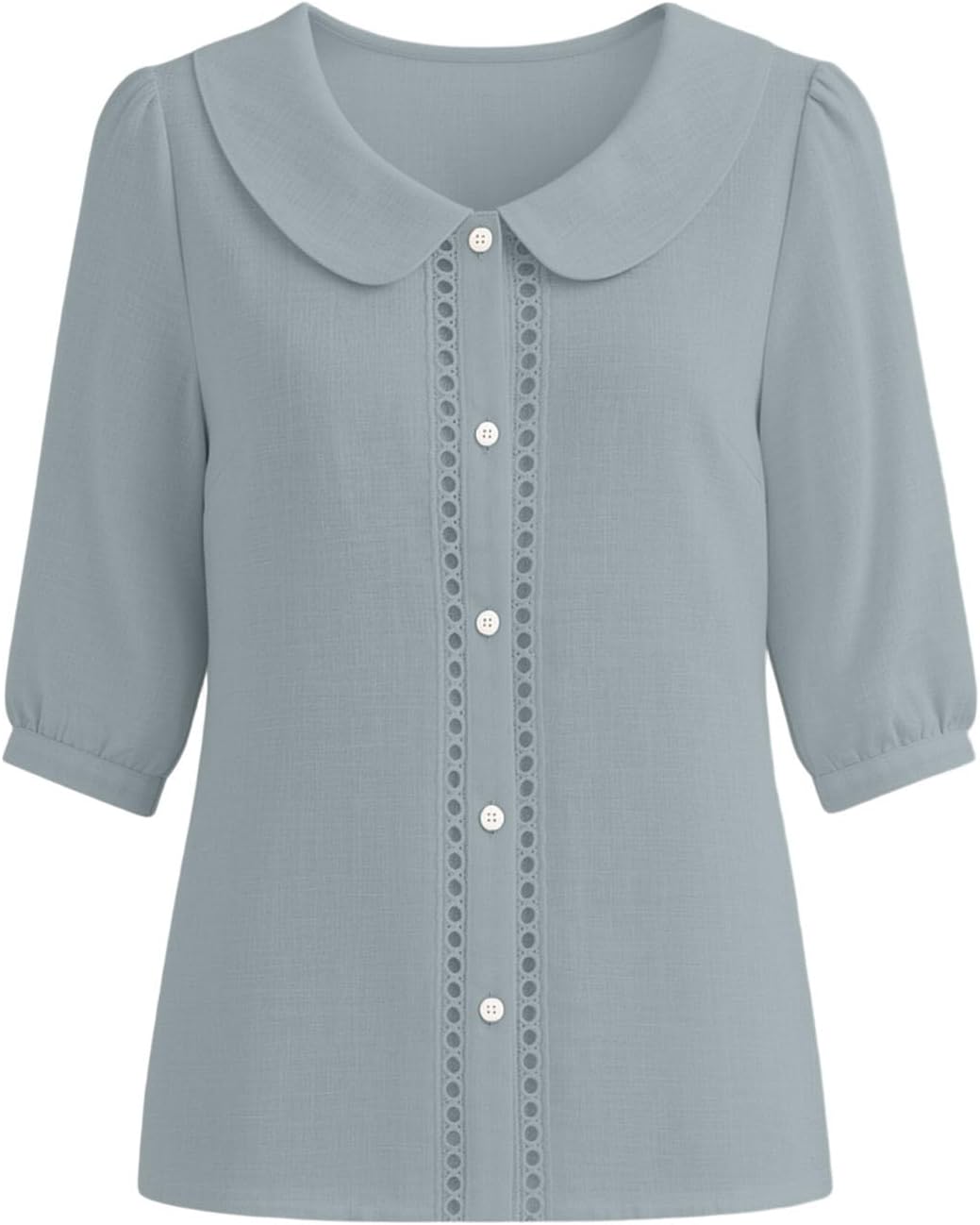 Womens Button Down Shirts Loose Fit Tops Cotton Linen | Womens Loose Fit Tops Cotton Linen Button Down Shirts Collared Roll Up Short Sleeve V Neck Blouses
