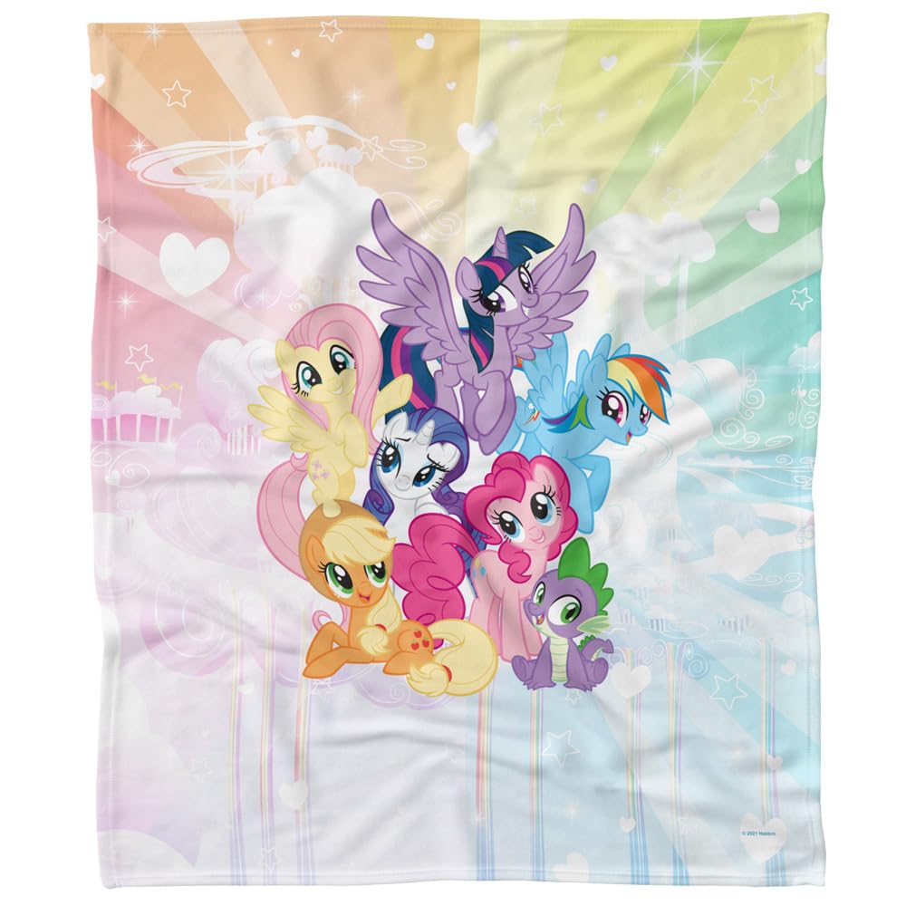 Amazon.com: Trevco My Little Pony Tv Pony Group Fleece Blanket 50