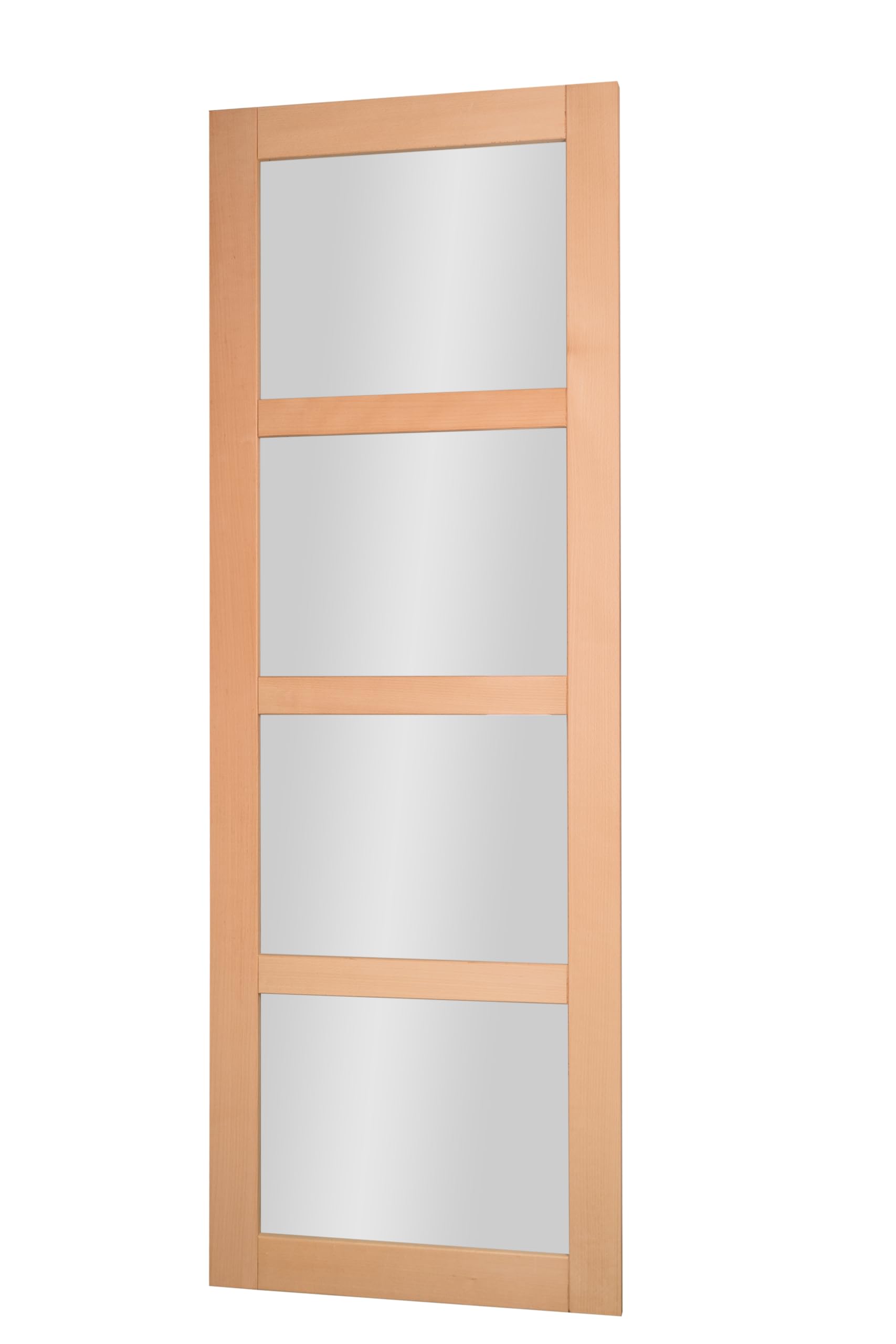 Porte seule NOVA2 4 Vitrages bois hêtre 2040 x 630