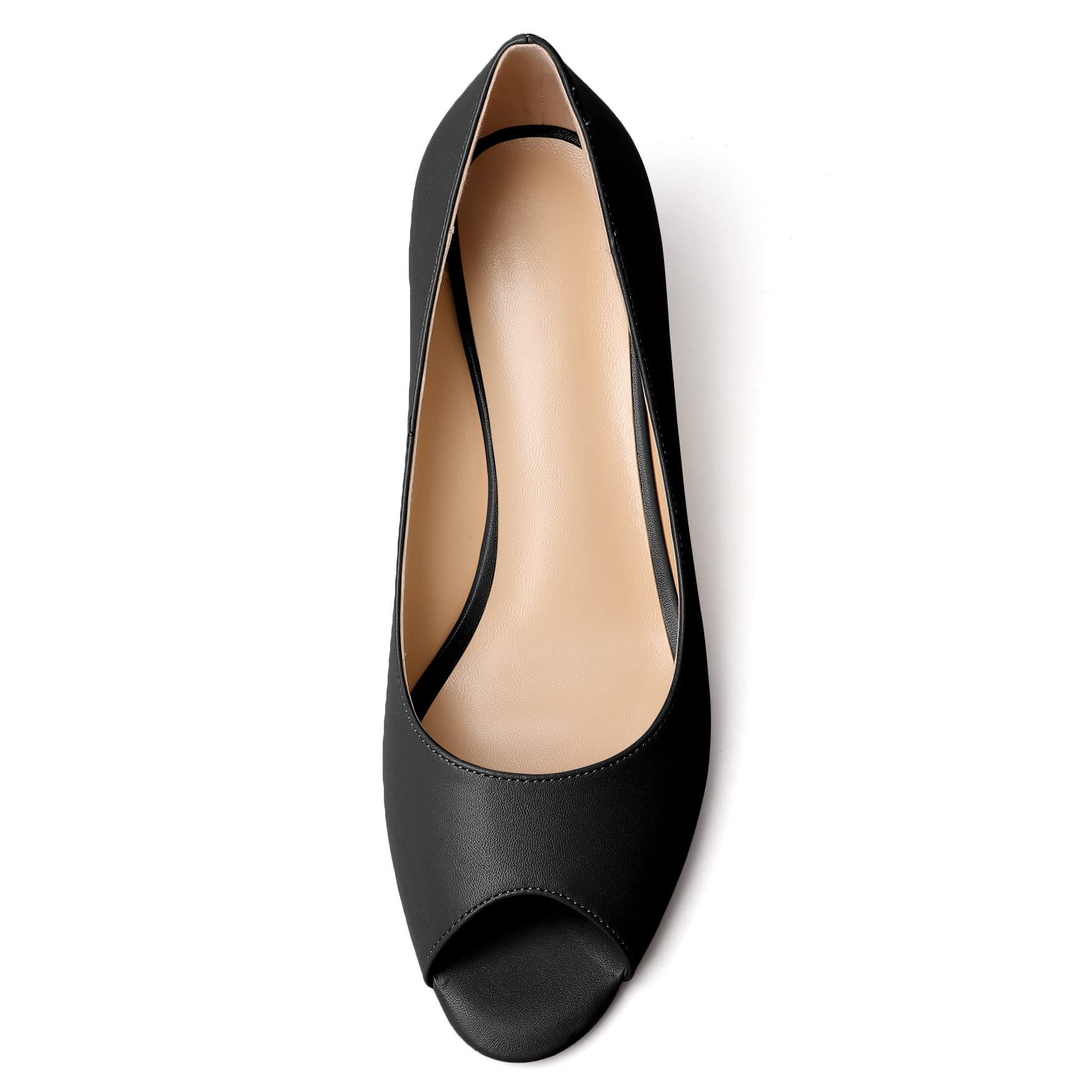 EDEFS Keilabsatz Schuhe Damen Peeptoes Damen Pumps EU35-45