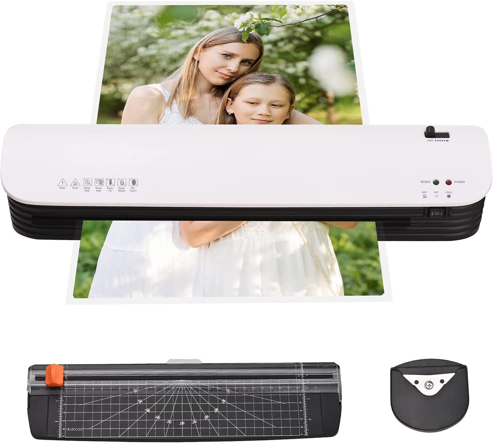 Macchina plastificatrice A4, 10 Sacchetti di laminazione, Macchina filettatrice e taglierina per la Scuola di Home Office