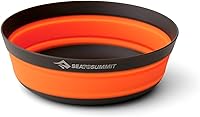 Sea to Summit Frontier Ultralight Collapsible Camping Bowl, Medium 23 fl oz - Puffins Bill Orange, Backpacker Essential