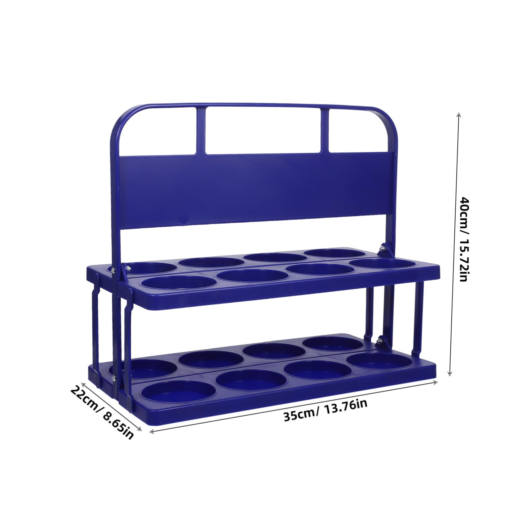 IWOWHERO Foldable Plastic Drink Carrier with Handle Cups Reusable Beverage Holder for Outdoor Activities Sports Teams Bars and Restaurants Space Saving Design for Easy Storage