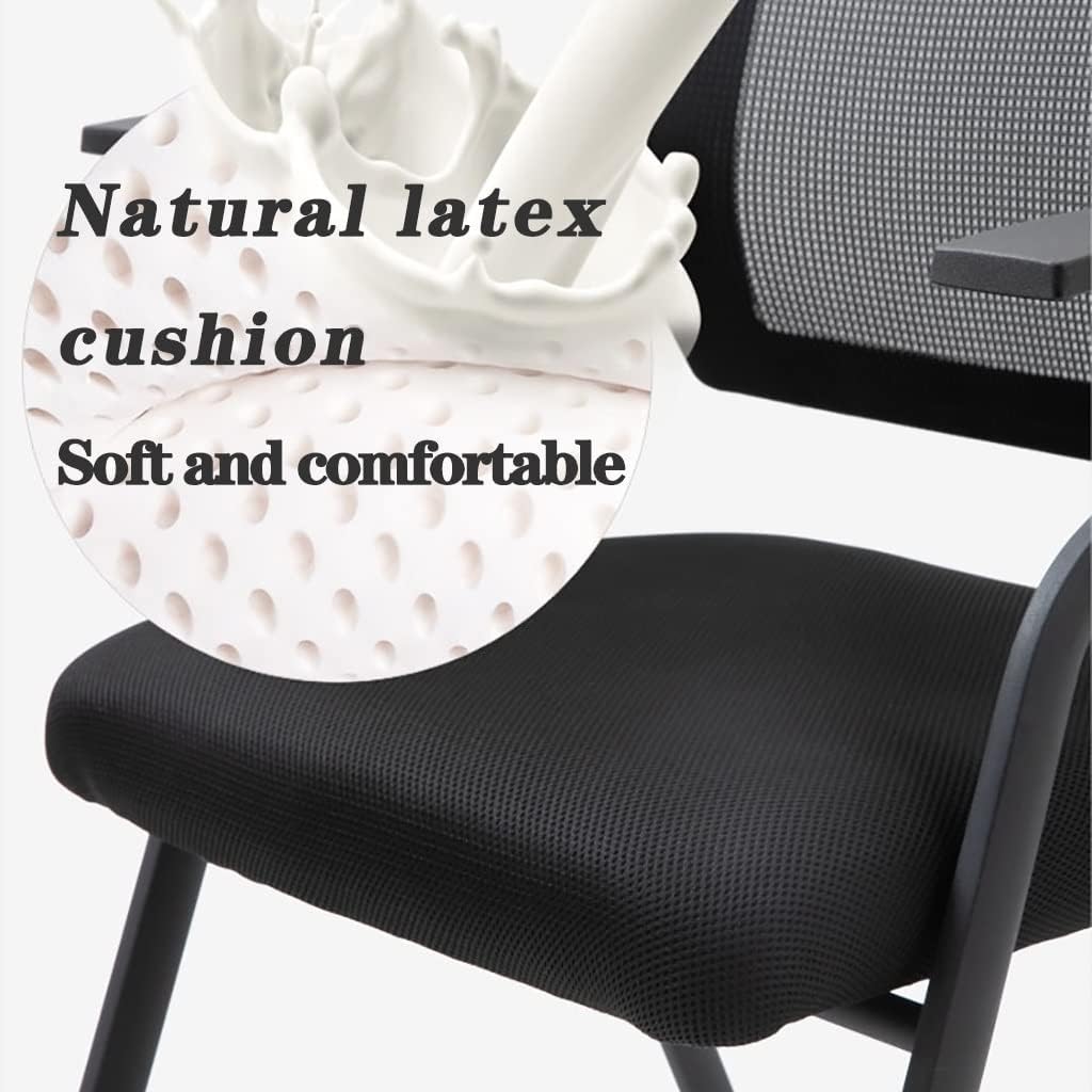 Mesh Folding Chairs with Right Handed Tablet Arm - Padded Student Chair with Desk Attached, Nesting Chair with Mesh Back Tablet Arm - Perfect for Classroom or Office Use