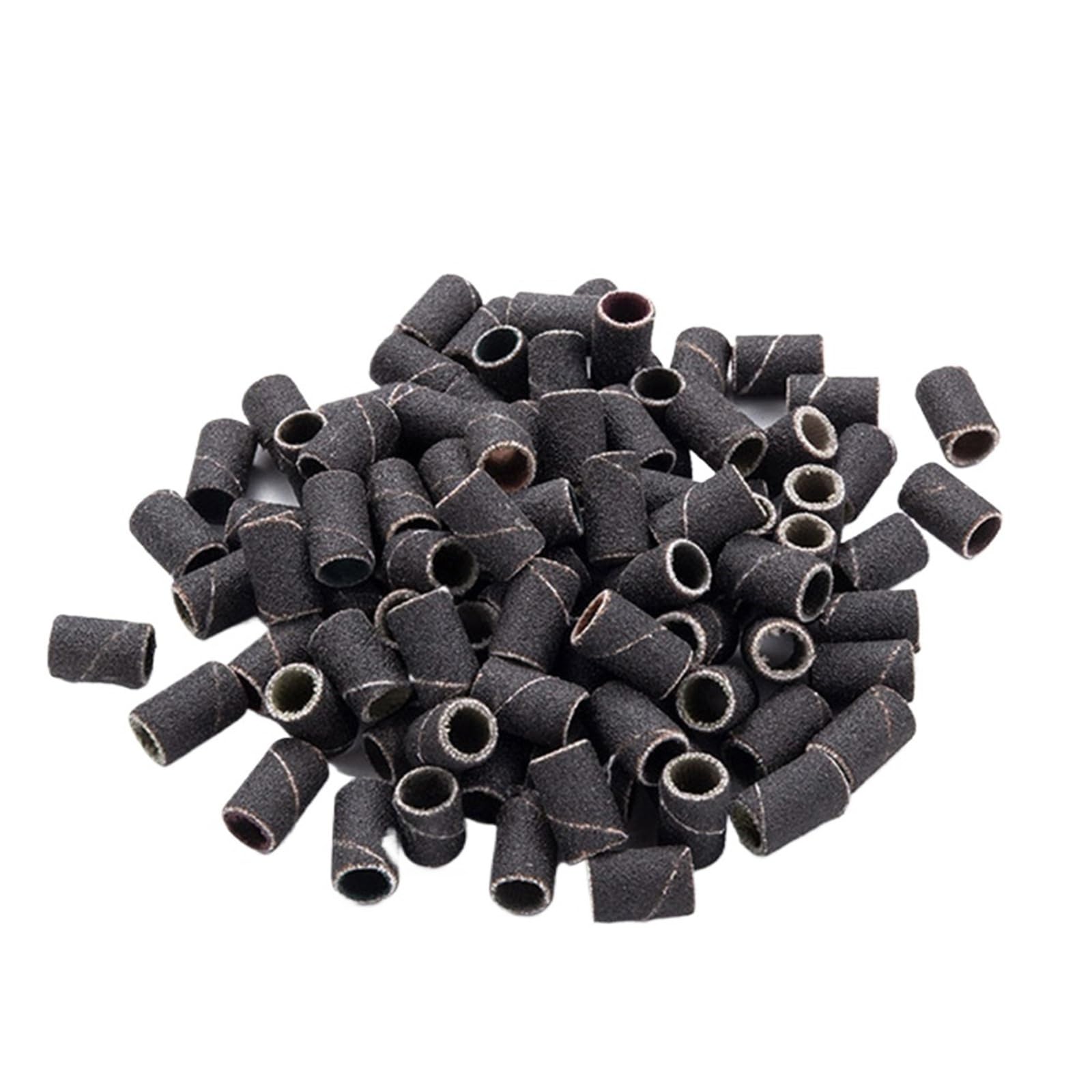 Máquina de manicura y pedicura, cabezales de molienda, brocas for quitar esmalte de Gel(GritBlack100Pcs)