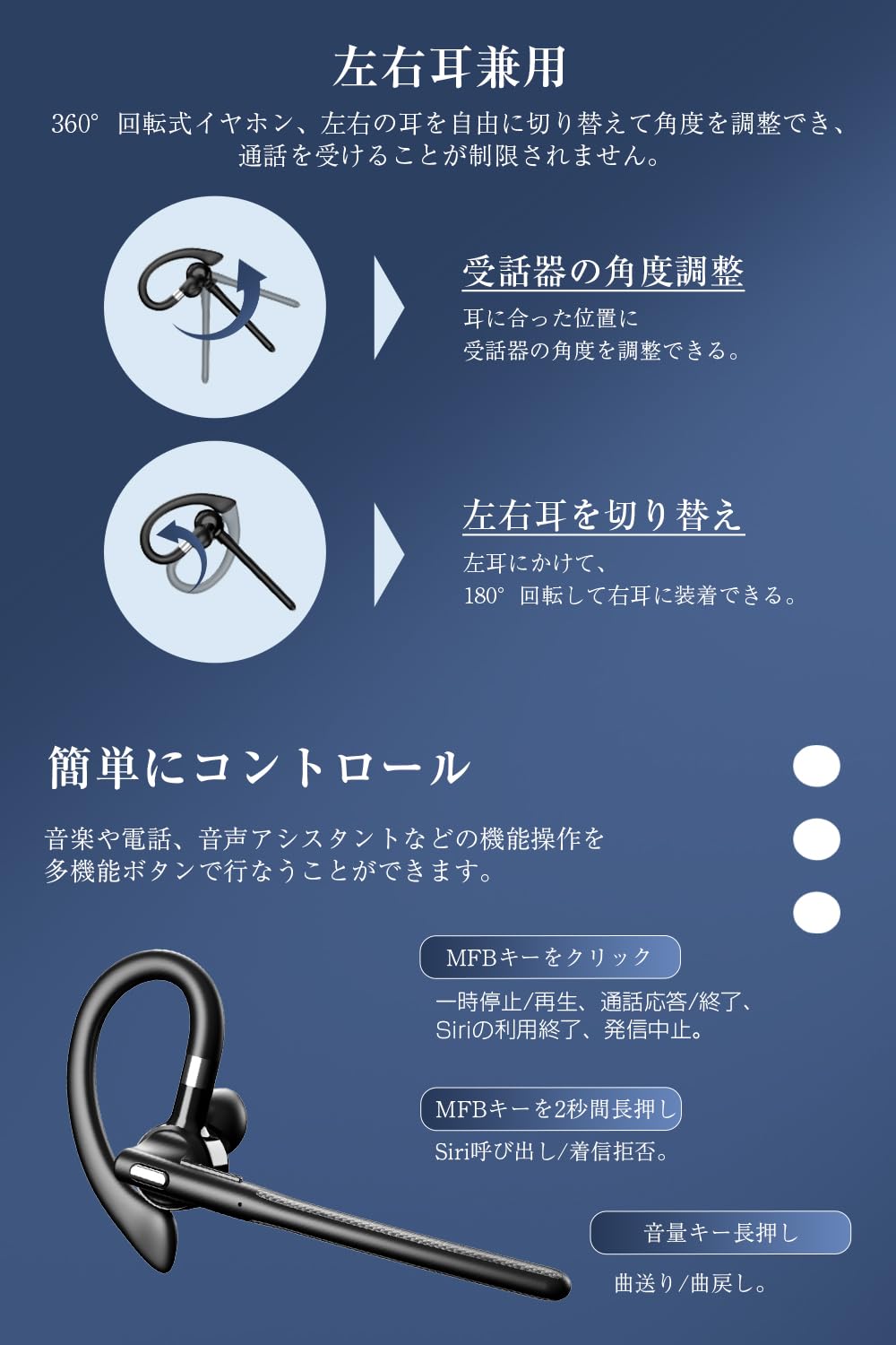 Amazon.co.jp: 明誠 ヘッドセット Bluetooth 6.1【USB Bluetooth