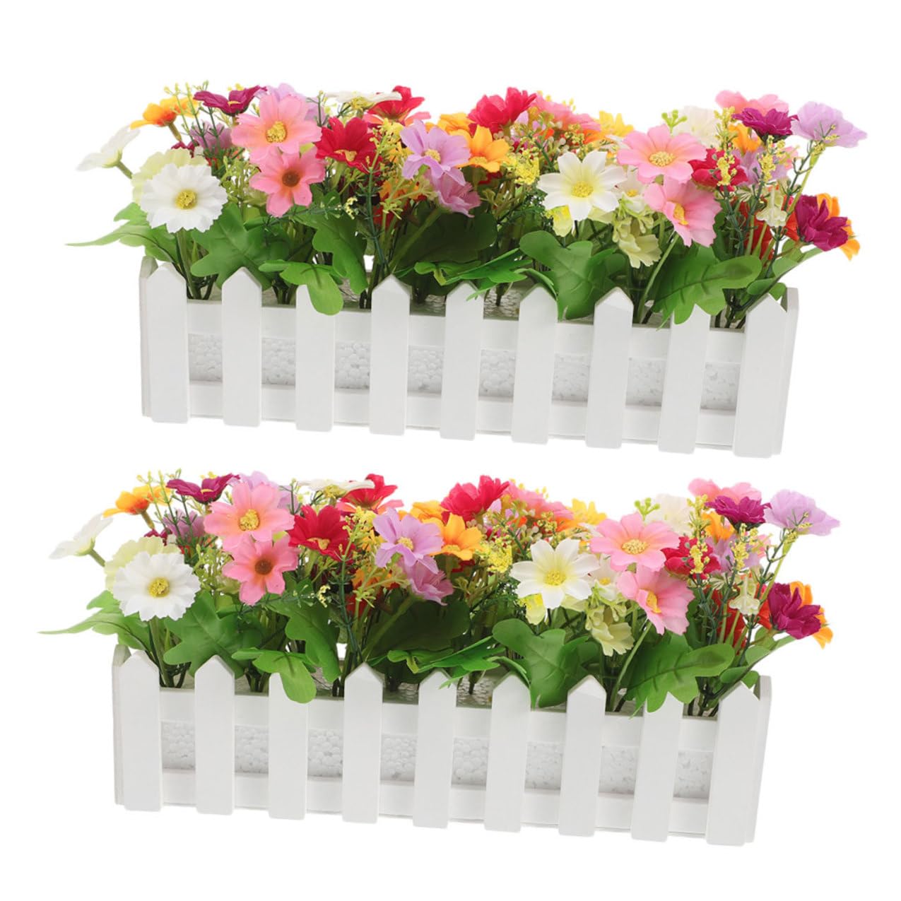 Fleurs artificielles camomille 30 cm fausse plante pot intérieur extérieur