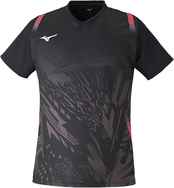 Amazon ミズノ バドミントン テニスウェア ゲームシャツ 半袖 ダイバーシティデザイン 72ma0502 メンズ 通販