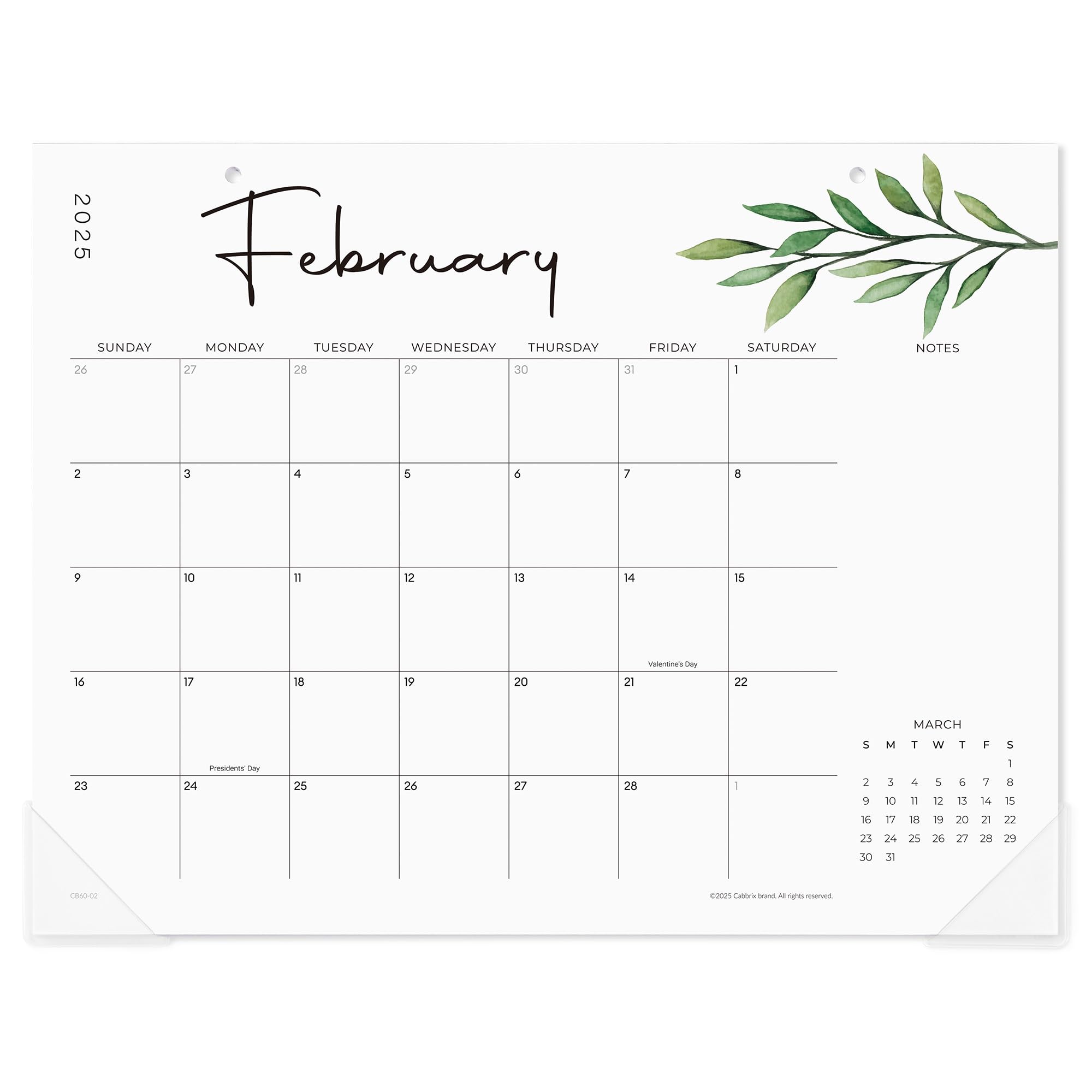 Cabbrix Desk Calendar 20252026, Aesthetic Desktop Calendar 15"x12