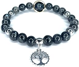 Felicidade Bracelet Arbre de Vie en Labradorite – Pierre Naturelle de Protection & Intuition – Bijou Énergétique pour Femme & Homme – Lithothérapie, Méditation & Cadeau Bien-Être