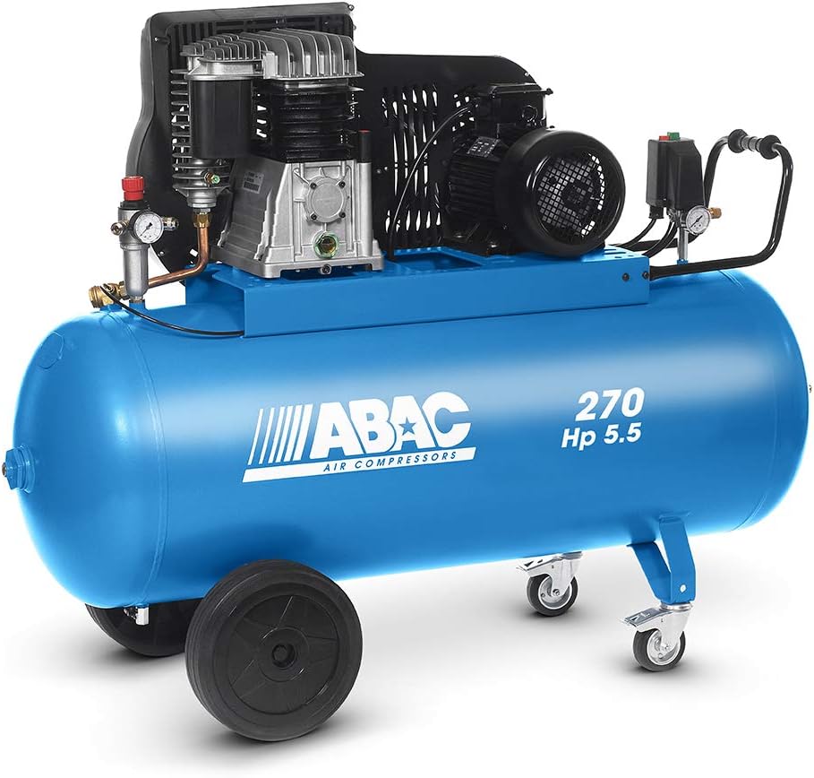 ABAC PRO b5900b 270ct5,5Compressor 270L Three Phase Motor 5,5hp with Strap Transmission bistadio