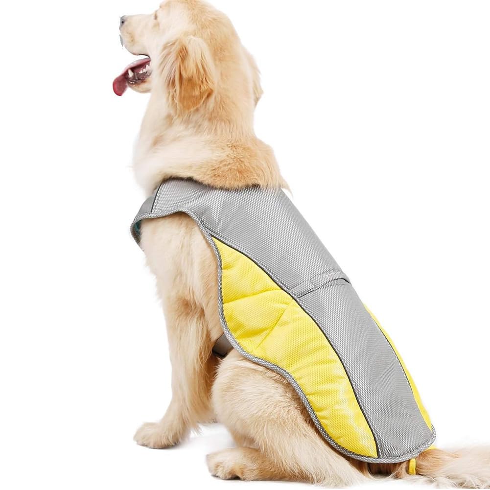 Hundekühlweste Atmungsaktives Hundejacke Sommer Cooler, Outdoor Anti-Heat Sommermantel für Hund, Kühlweste Kleidung Hundehalsband, Haustierkleidung