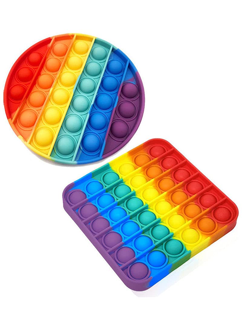 Zook 2- Piece Push Pop Bubble Sensory Fidget Toy, Pop It bubble sensory decompression toys, autism special needs to relieve pressure silicone pressure toys, squeeze sensory toys