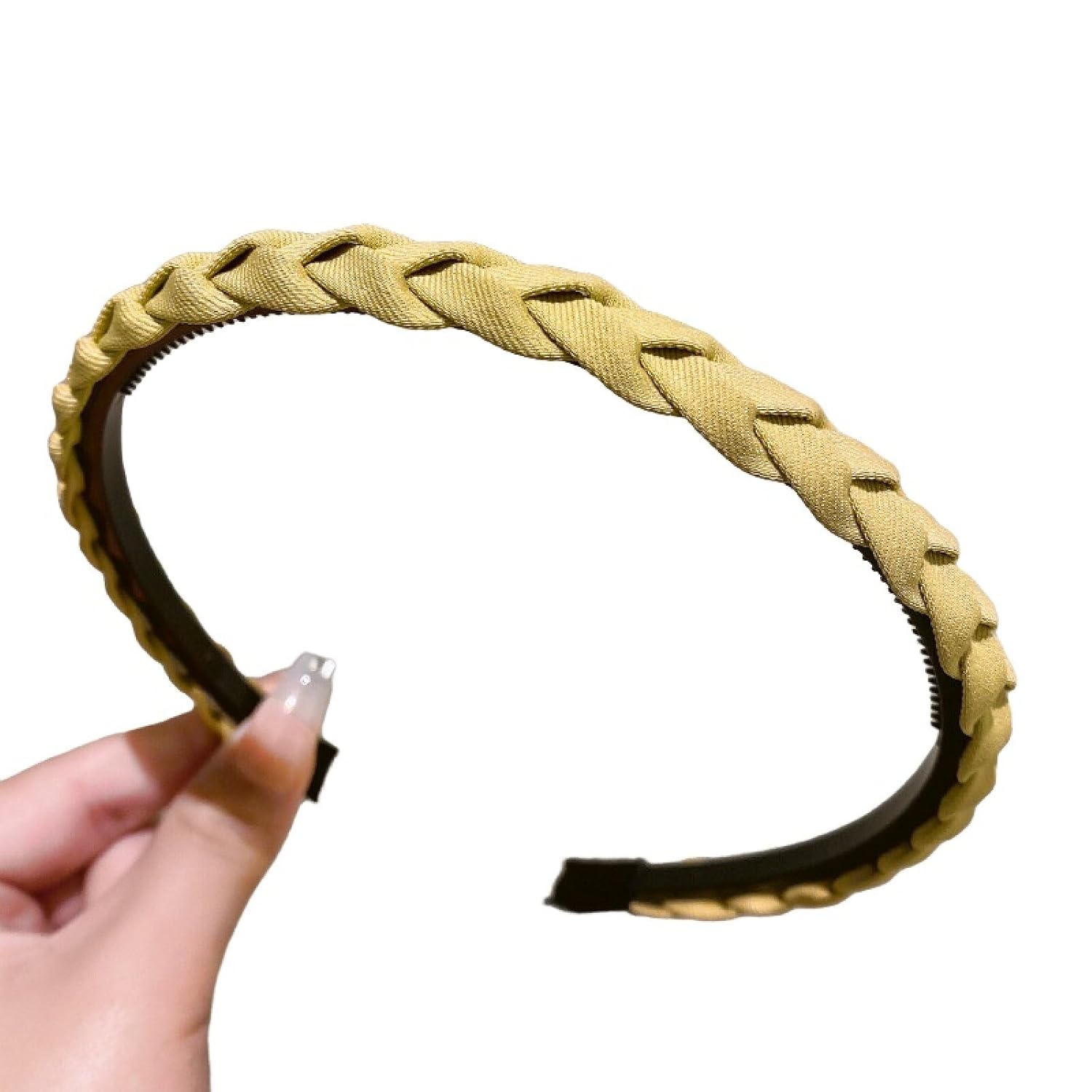 Headband Hairband for Women and Girls, Acrylic Fabric Trendy Headband Non Slip Hairband Cute Elastic Hair Band for Women and Girls, Multi-color Fashion Hair Accessory Gifts (OUDUO-LB04)