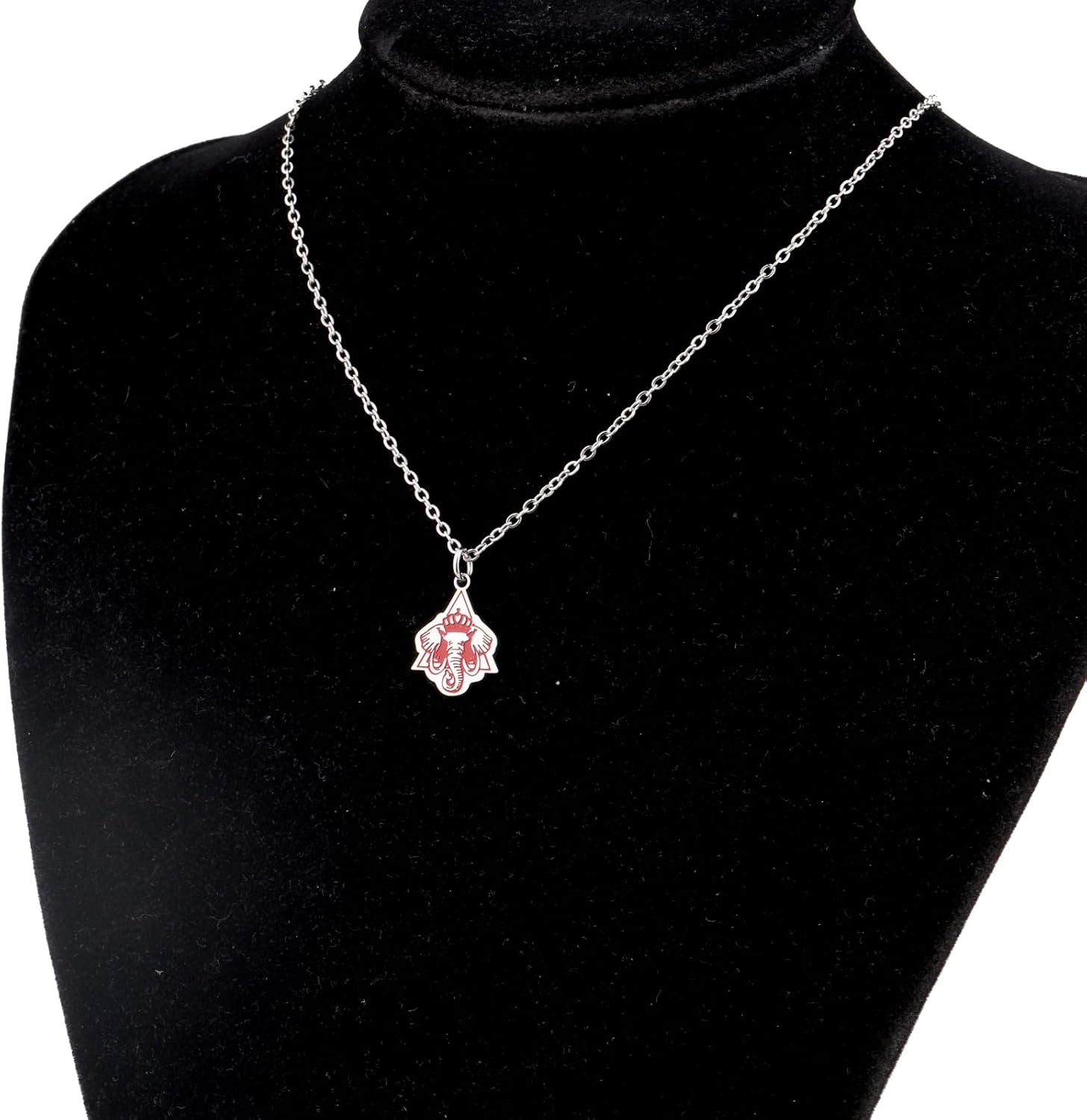 VAMSII Red Elephant Charm Necklace Greek Sorority Merch - Image 2