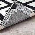 Gorilla Grip 12 Piece Adhesive Grippers for Rugs, Washable Dual Sided Anti Curl Corner Side Gripper, Reusable Patent Pending Pads, Keep Area Rug Flat on Hardwood Floors, Grips Carpet Corners