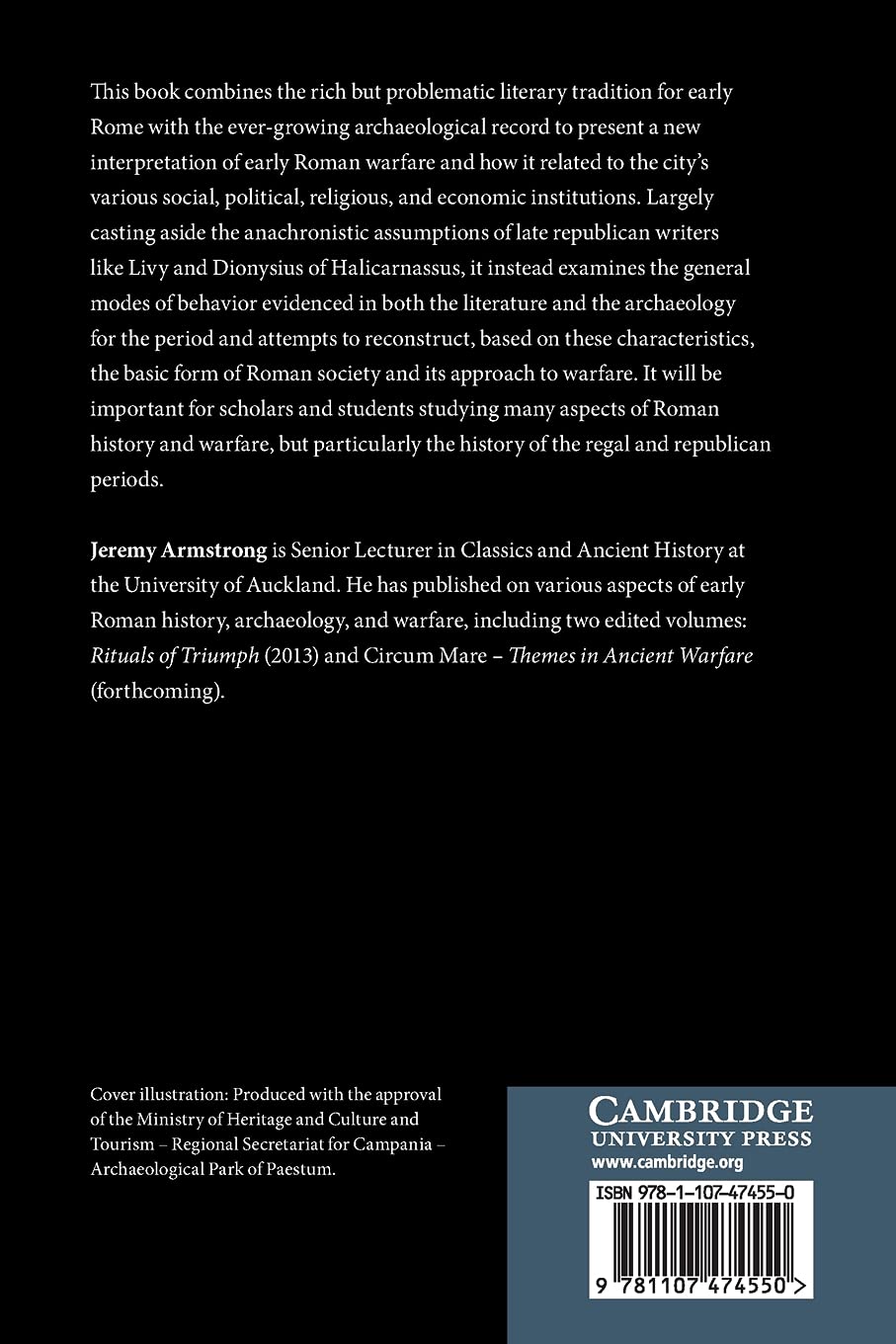 War and Society in Early Rome: From Warlords to Generals