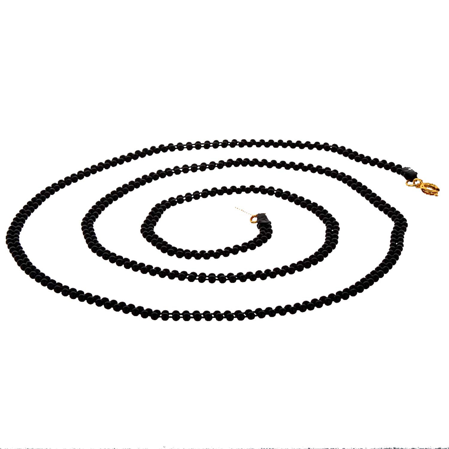 Lucky Jewellery Traditional Designer Mangalsutra Black Beads Two Line Long Chain Necklace for Women (74-A3C-2002-B30) (B07YSVXKSK) Amazon Price History, Amazon Price Tracker