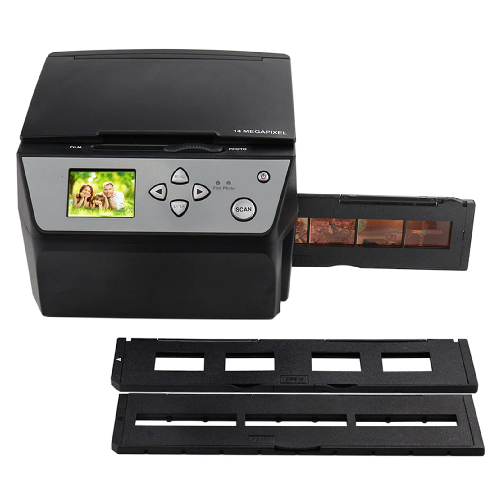 Scanner De Films Et Diapositives 22 MP, Scanner De Films Haute Résolution, Convertit Les Diapositives/négatifs 35 Mm 135 110 126 en Photos Numériques JPG, Alimenté par USB