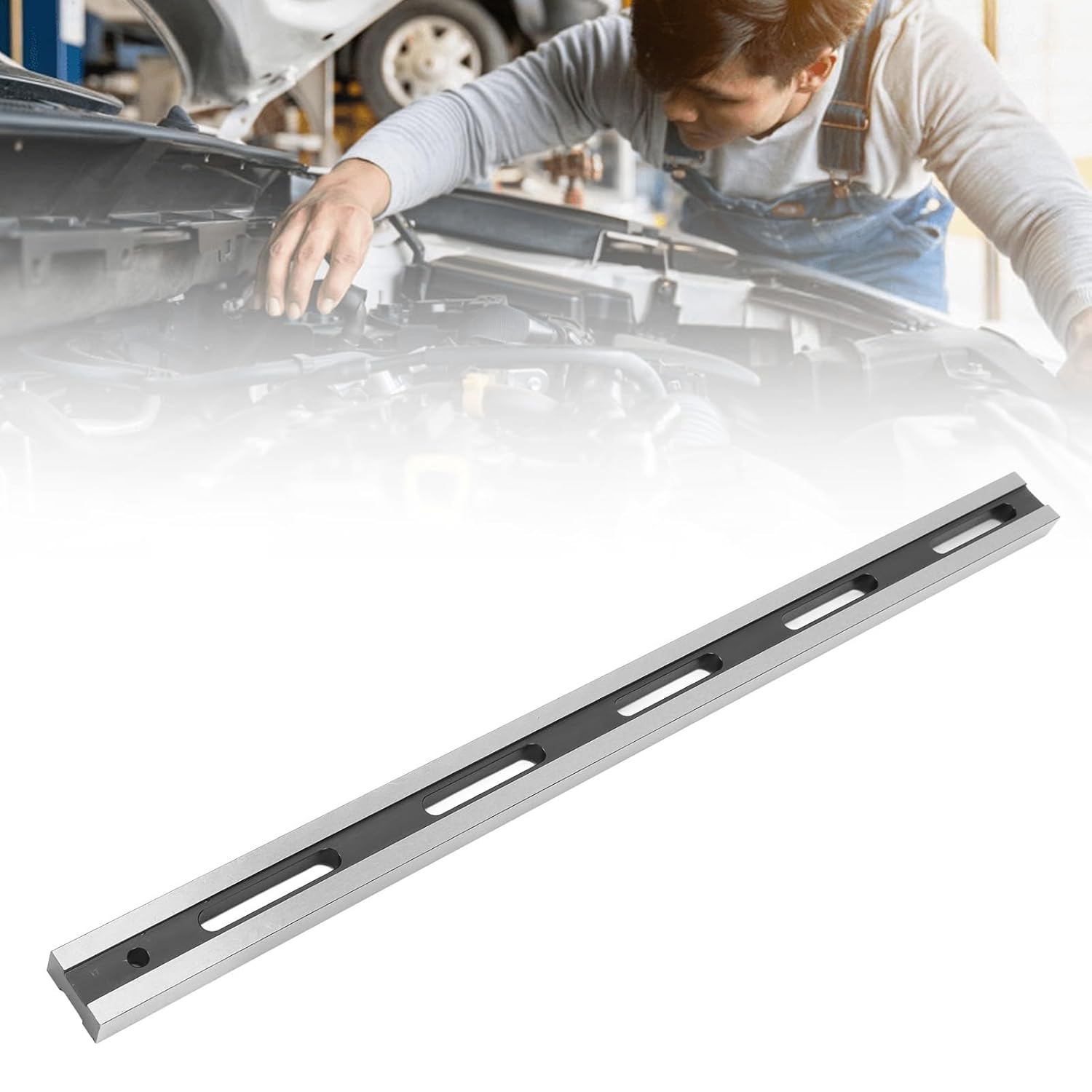 24 Inch Machinist Precision Steel Straight Edge Tool, High Accuracy +/- 0.001 Flat for Checking Cylinder Heads, Engine Blocks