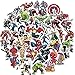 104 PCS Superhelden Stickers für Kinder Teens, Vinyl Avengers Aufkleber für Wasserflaschen, Laptop, Skateboard Gepäck, Auto Fahrradhelm Telefon Graffiti