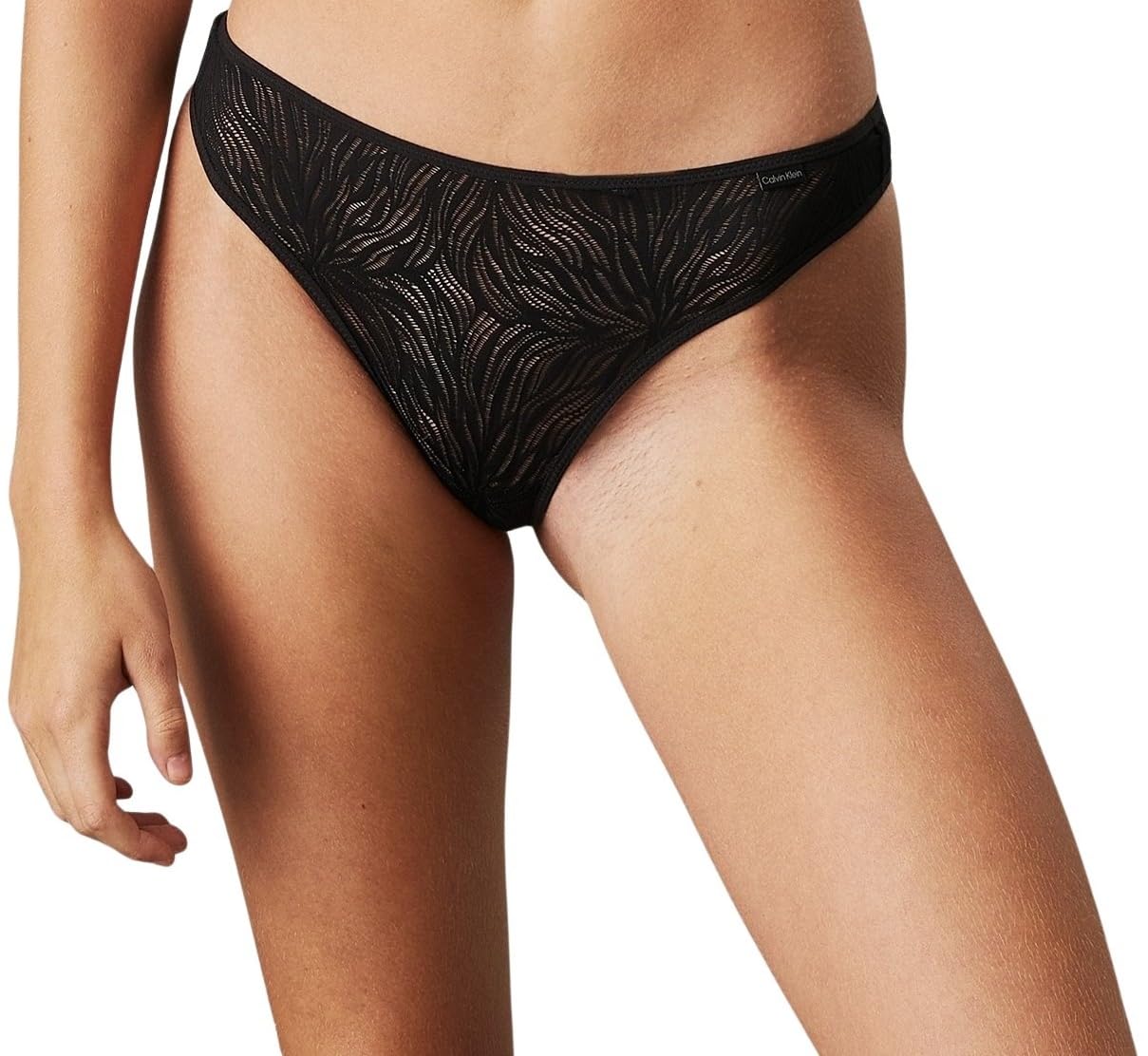 Calvin Klein Women Thong Tanga, Black (Black), S