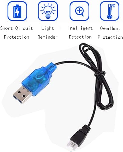 Miniatura 5 de 2 unids 3.7 V 500 mAh 25C 752040 batería recargable Lipo con cargador USB para Syma X5C cheerson CX30 skytech M68 BBS 868 Quadcopter RC Drone piezas