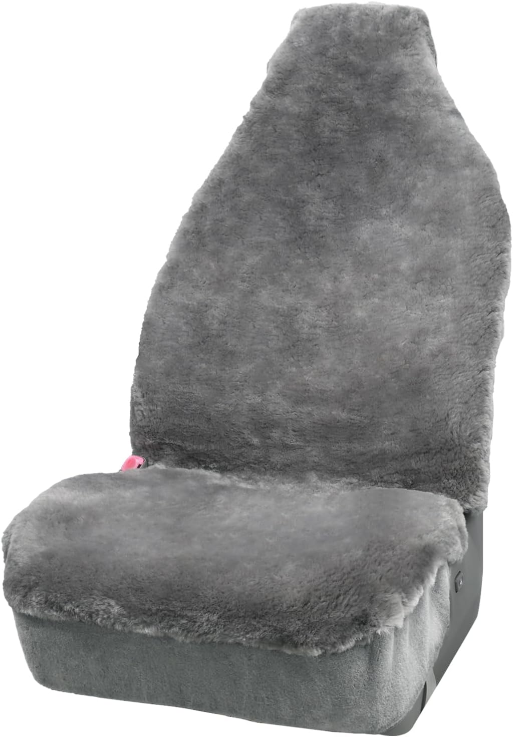 Aegis Cover Sheepskin Seat Covers, Genuine Merino Wool Front Car Cover, Luxury Dense Pelt, Universal Fit for Most Cars, SUVs, Trucks, Sedan (Grey)