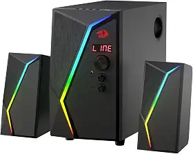 Caixa de Som Gamer Redragon Anvil Pro RGB com Subwoofer 2.1 25W GS520-PRO