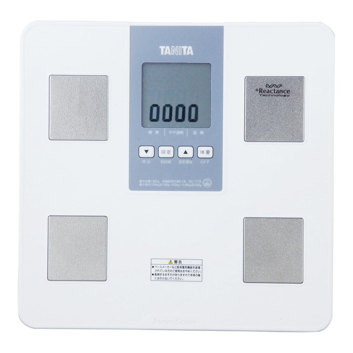 Amazon | 体組成計 ホワイト BC715WH | TANITA | 体重・体脂肪