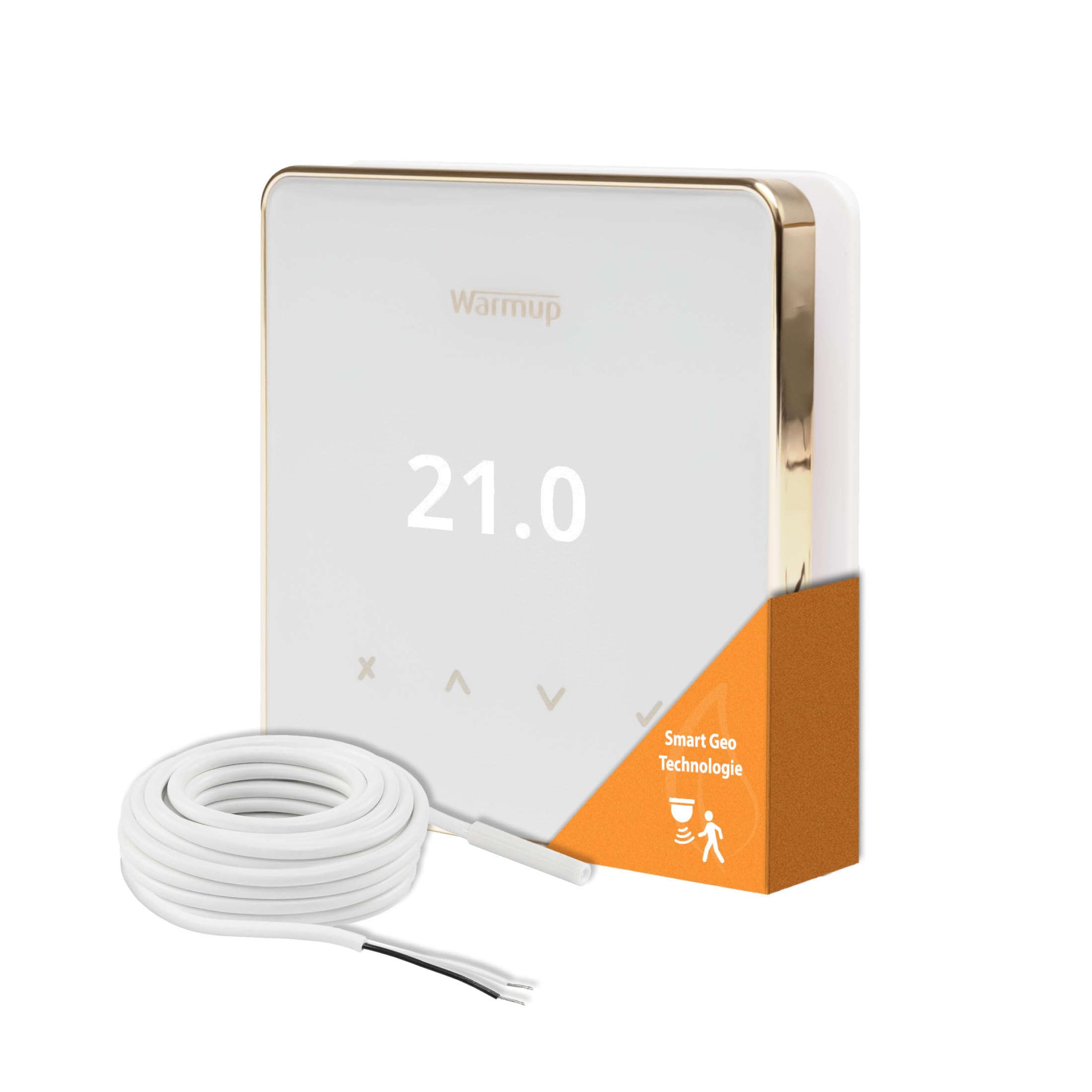 Warmup Element Smart WiFi Thermostat pour Chauffage au Sol et Électrique, Blanc