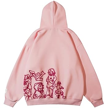 VOLYMOON Mens Graphic Oversized Hip Hop Streetwear Casual