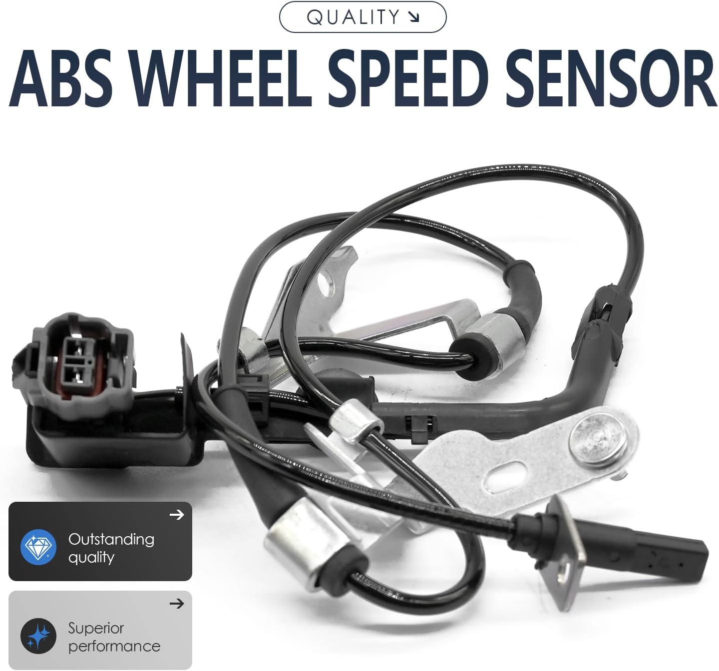 2PCS Front Left and Right Abs Wheel Speed Sensor Compatible with Mazda 6 GS3L4370X GS3L4373X ALS2022 ALS2019 09 10 11 12 13 2009 2010 2011 2012 2013