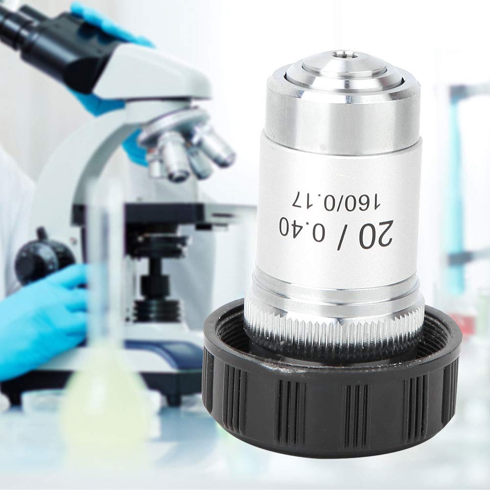Lente objetivo de microscopio acromático 4X-100X para todos los microscopios biológicos con interfaz C (20X)