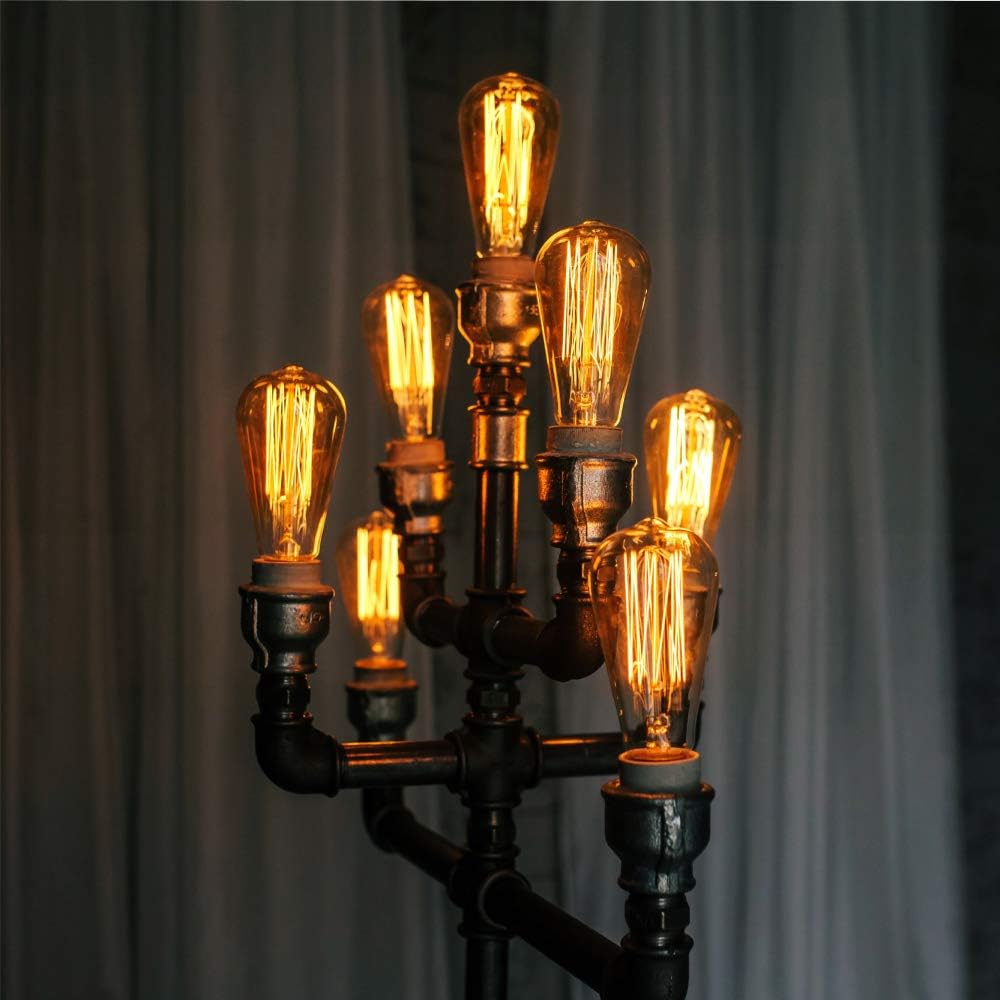 Uр Tо 60% оƒƒ Newhouse Lighting ST64INC-6 ST64 Vintage Light Bulb 6-Pack Edison Bulbs-ST64 Incandescent Style 60 Watts-Dimmable, Medium (E26) Standard Base E27-Squirrel Cage, 6-Pack, 2.7