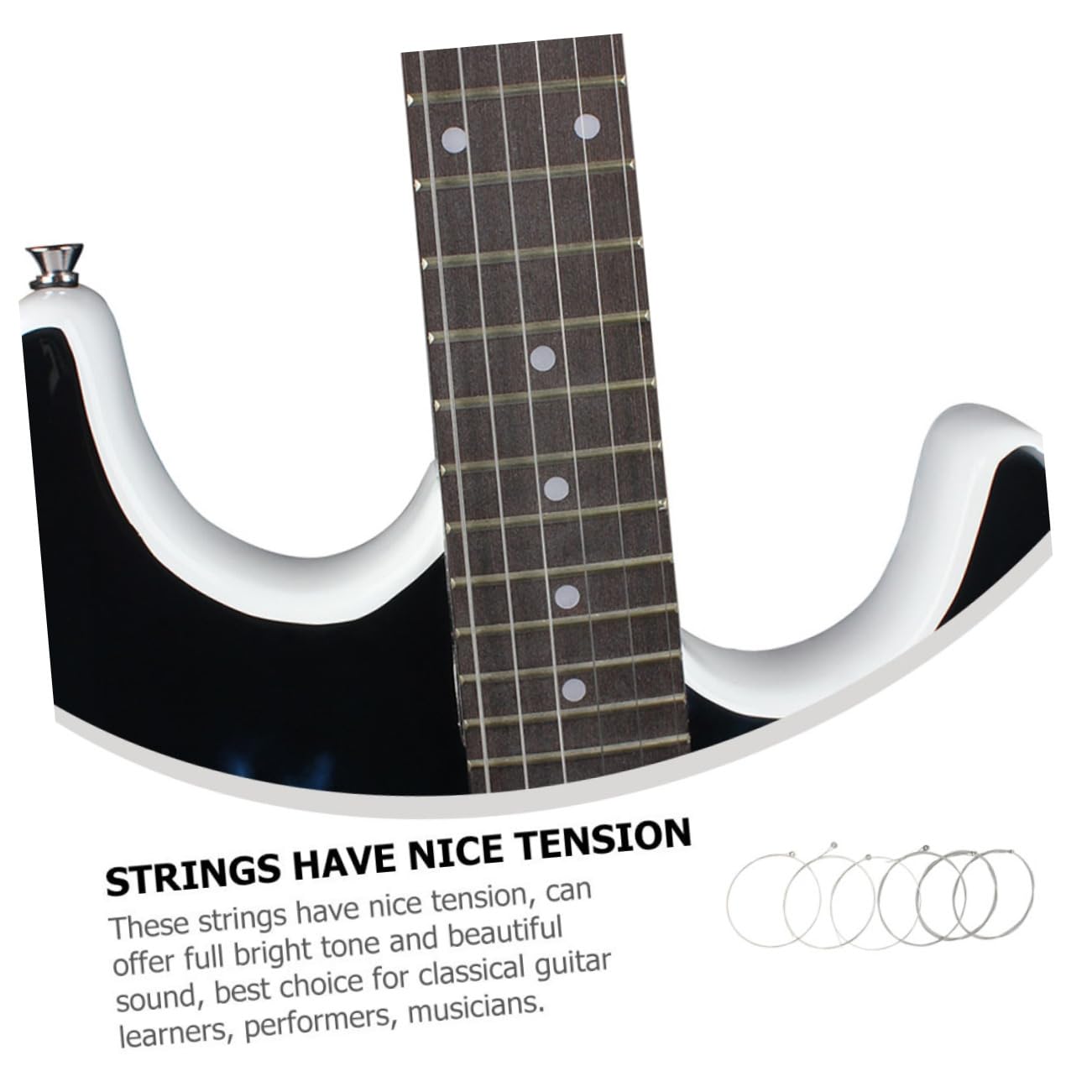 FAVOMOTO 1 Set Guitar String Accessories Guitar Accessories Guitar Parts E100 Stainless Steel Optical String Single String Set