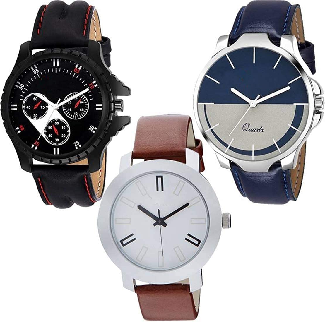 Acnos® Premium Special Super Look Like Handsome Quality Analog Combo Watches for Boys and Combo Watches for Mens Pack of 3(436-24-17) (B085G3X381) Amazon Price History, Amazon Price Tracker